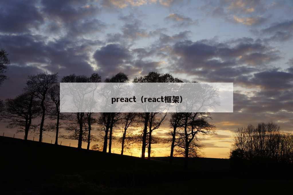 preact（react框架）