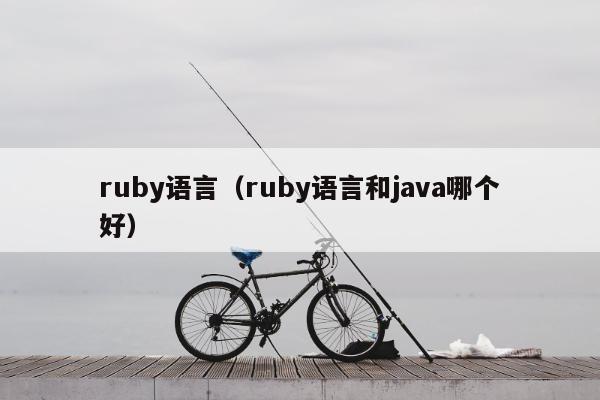 ruby语言（ruby语言和java哪个好）