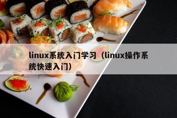 linux系统入门学习（linux操作系统快速入门）